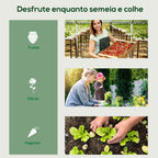 Estufa de Exterior com 4 Prateleiras e Rodas, Estufa Compacta com Porta Enrolável, Estrutura de Aço e Cobertura de PVC, Anti-UV para Plantas, Vasos, Flores, 70x50x165 cm, Transparente — foto 7