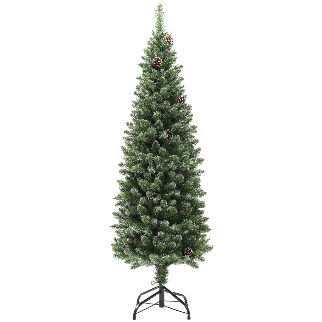Árvore de Natal 150 cm Árvore de Natal Artificial com 395 Ramos e Suporte de Metal Árvore de Natal para Sala de Estar Interior Verde — foto 1