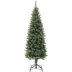 Árvore de Natal 150 cm Árvore de Natal Artificial com 395 Ramos e Suporte de Metal Árvore de Natal para Sala de Estar Interior Verde — foto 1