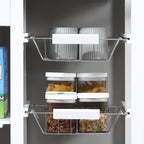 Carrinho de cozinha Carrinho de serviço multifuncional com gavetas Cestas Prateleiras de especiarias Toalheiro Rodas 92x37x82 cm Branco — foto 9