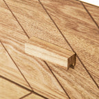 Mesa de Cabeceira com 2 Gavetas Mesa de Cabeceira com Espaço de Armazenamento para Dormitório 40x30x55,5 cm Branco e Madeira — foto 8