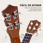 Ukelele 21 Polegadas Ukelele Soprano para Principiantes Ukelele apto para Concerto com Cordas de Nylon Material Madeira 53x17,5x6,2 cm Marrom — foto 7