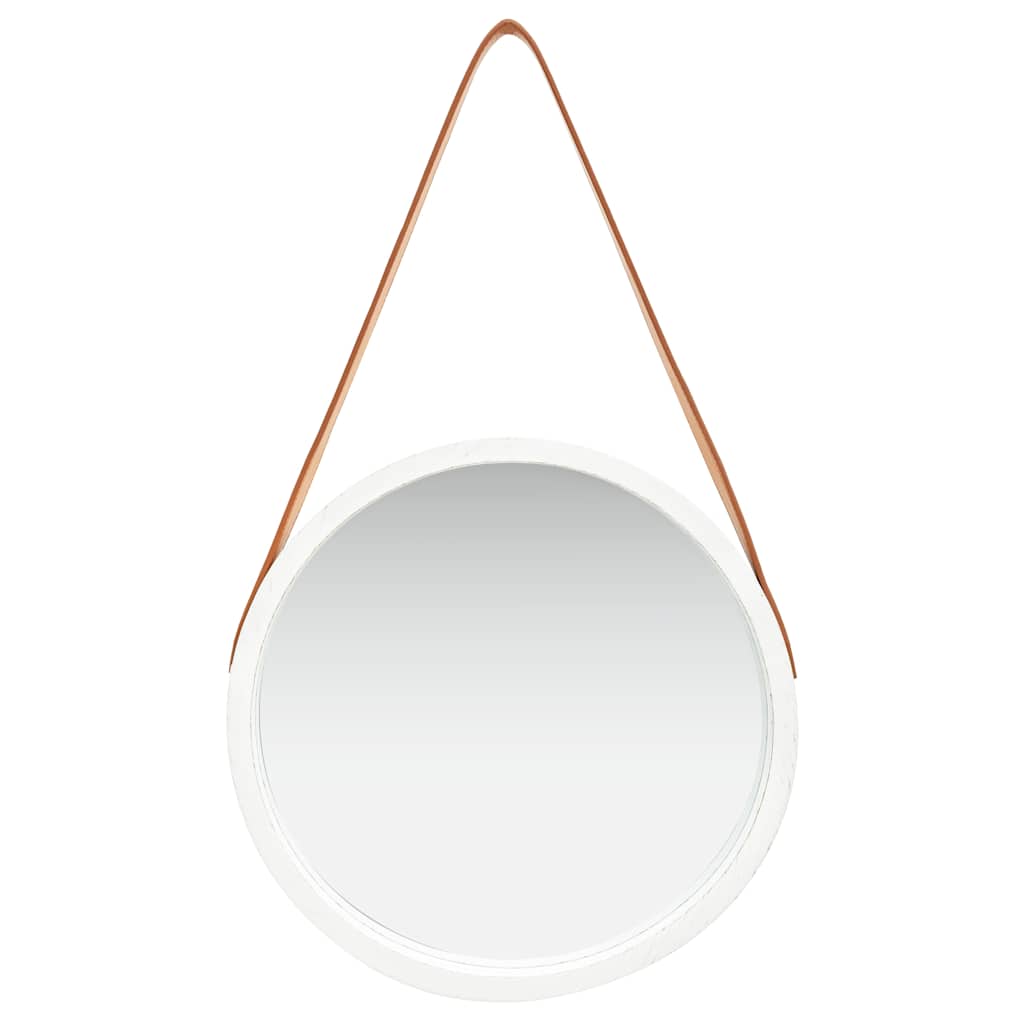 Espelho de parede com alça 40 cm branco — foto 2