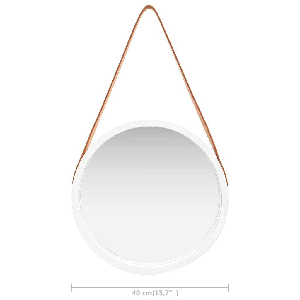 Espelho de parede com alça 40 cm branco — foto 6
