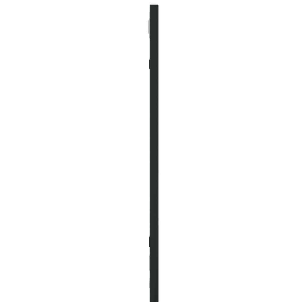 Espelho de parede retangular 20x50 cm ferro preto — foto 3