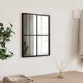 Espelho de parede retangular 30x40 cm ferro preto — foto 1