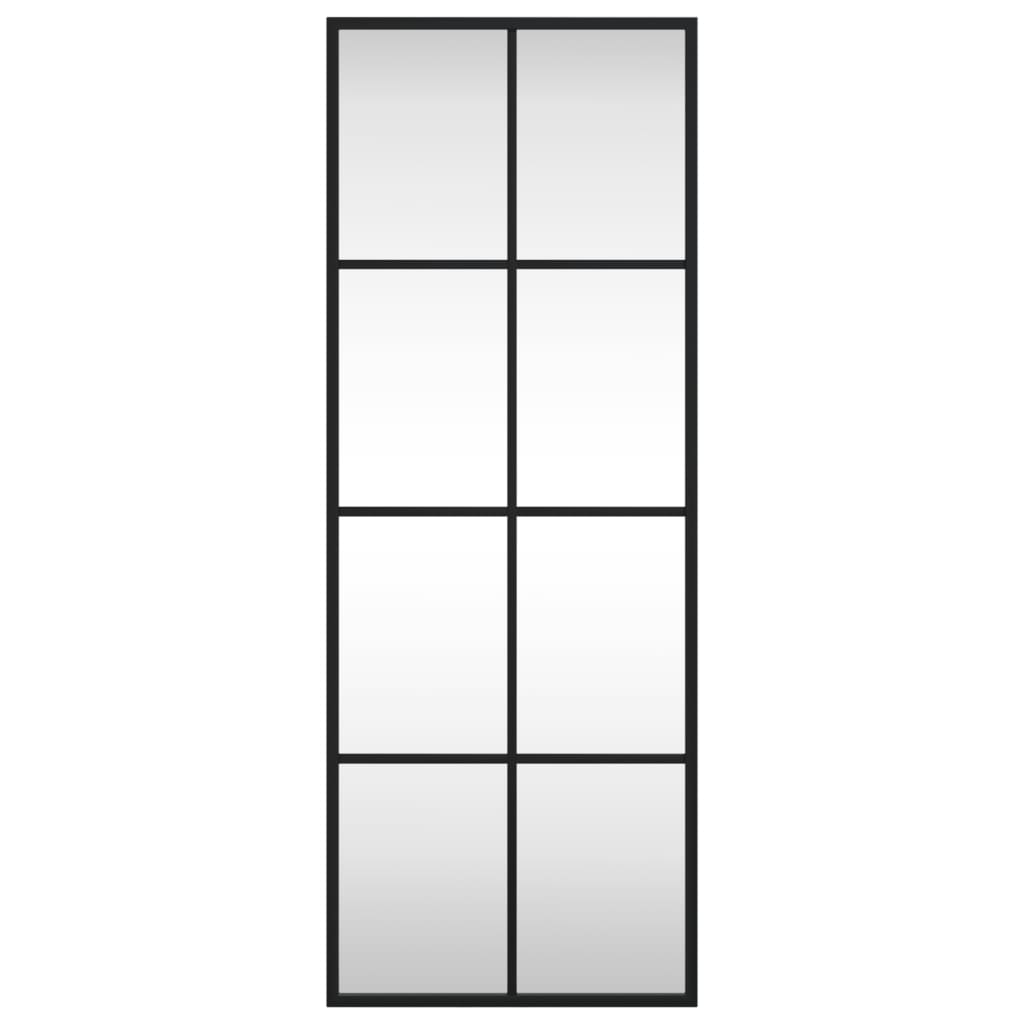 Espelho de parede retangular 30x80 cm ferro preto — foto 2