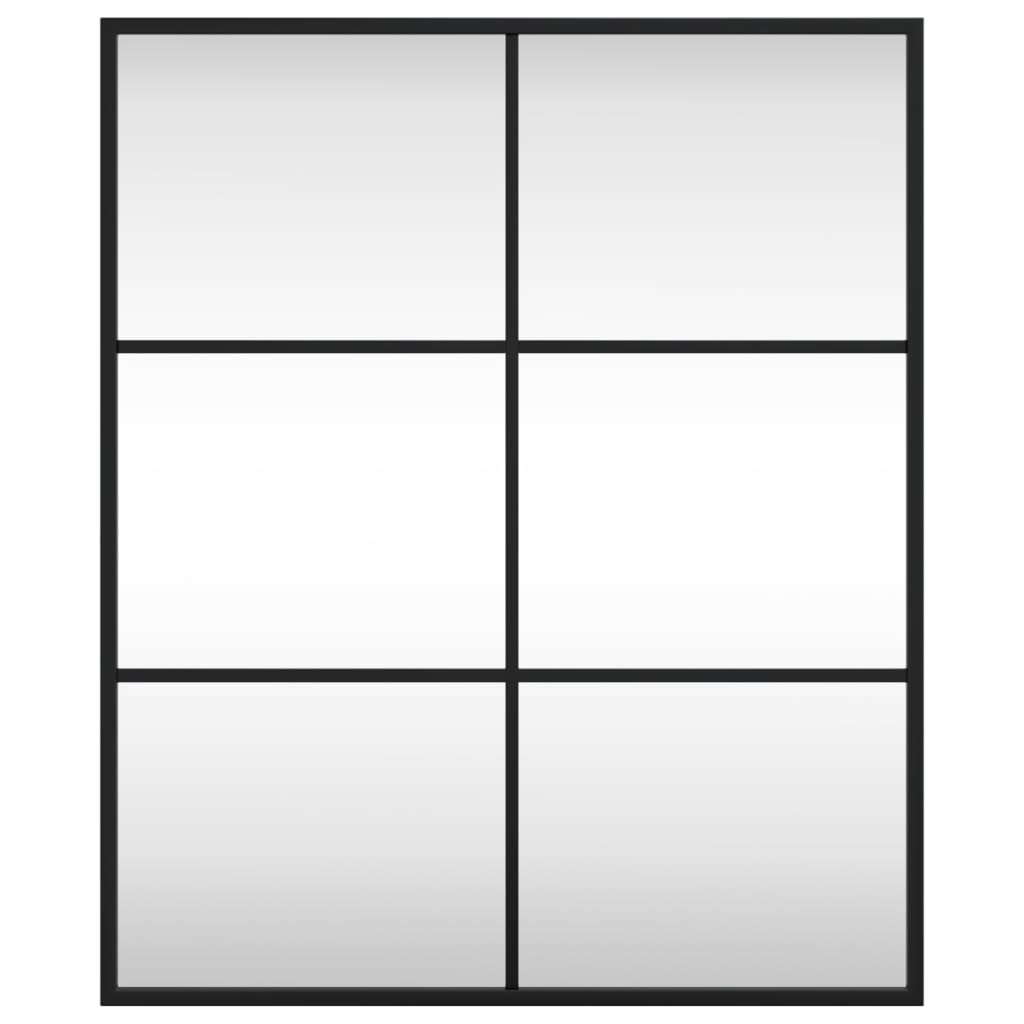 Espelho de parede retangular 50x60 cm ferro preto — foto 2