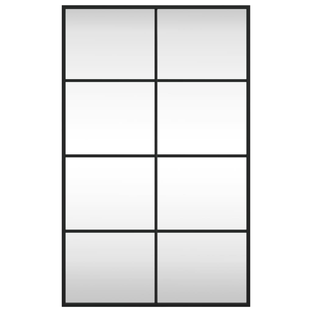 Espelho de parede retangular 50x80 cm ferro preto — foto 2