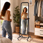 Espelho de pé retangular Iria preto — foto 4