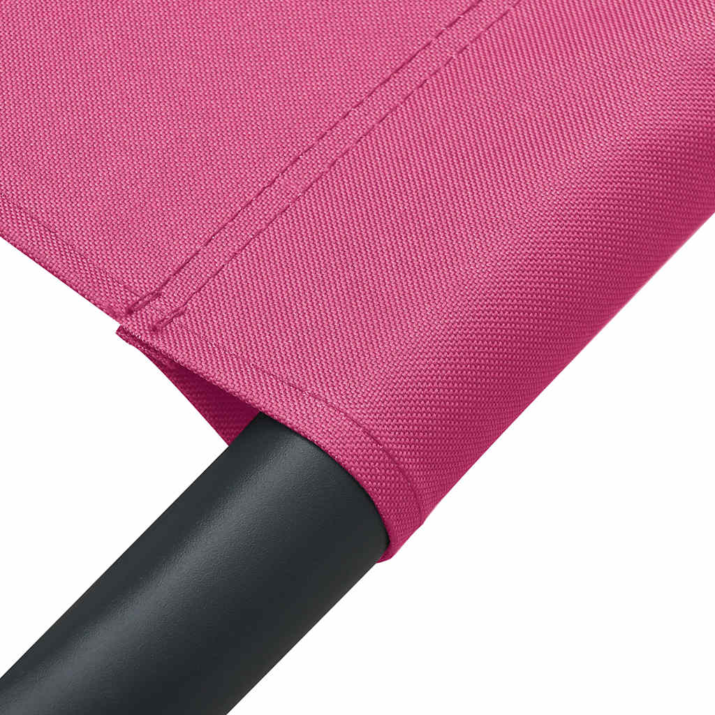Espreguiçadeira com toldo e almofada rosa — foto 6