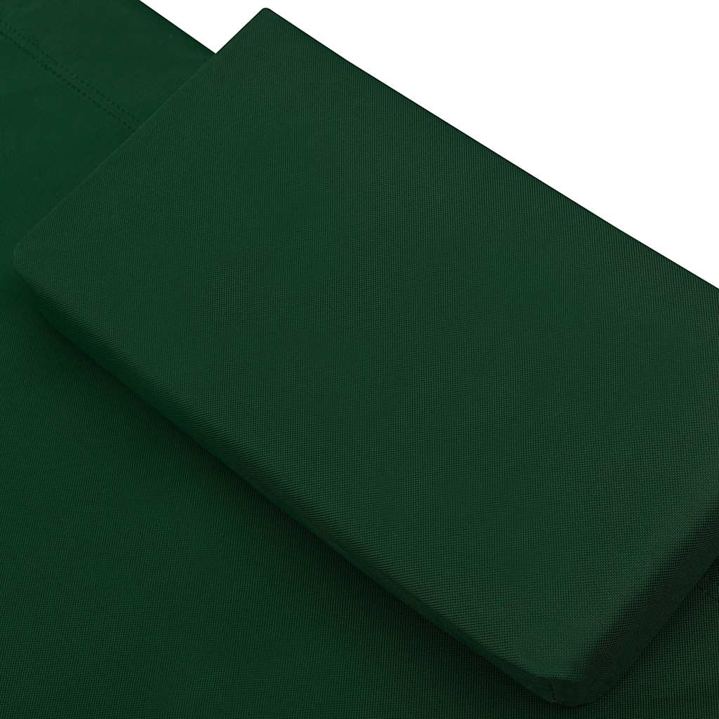 Espreguiçadeira com toldo e almofada verde — foto 5