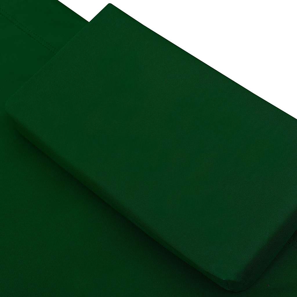 Espreguiçadeira com toldo e almofadas verde — foto 5