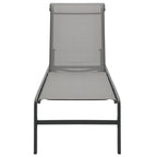 Espreguiçadeiras com mesa 2 pcs textilene e aço — foto 4
