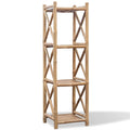 Estante de bambu quadrada com 4 prateleiras — foto 1