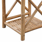 Estante de bambu quadrada com 4 prateleiras — foto 4