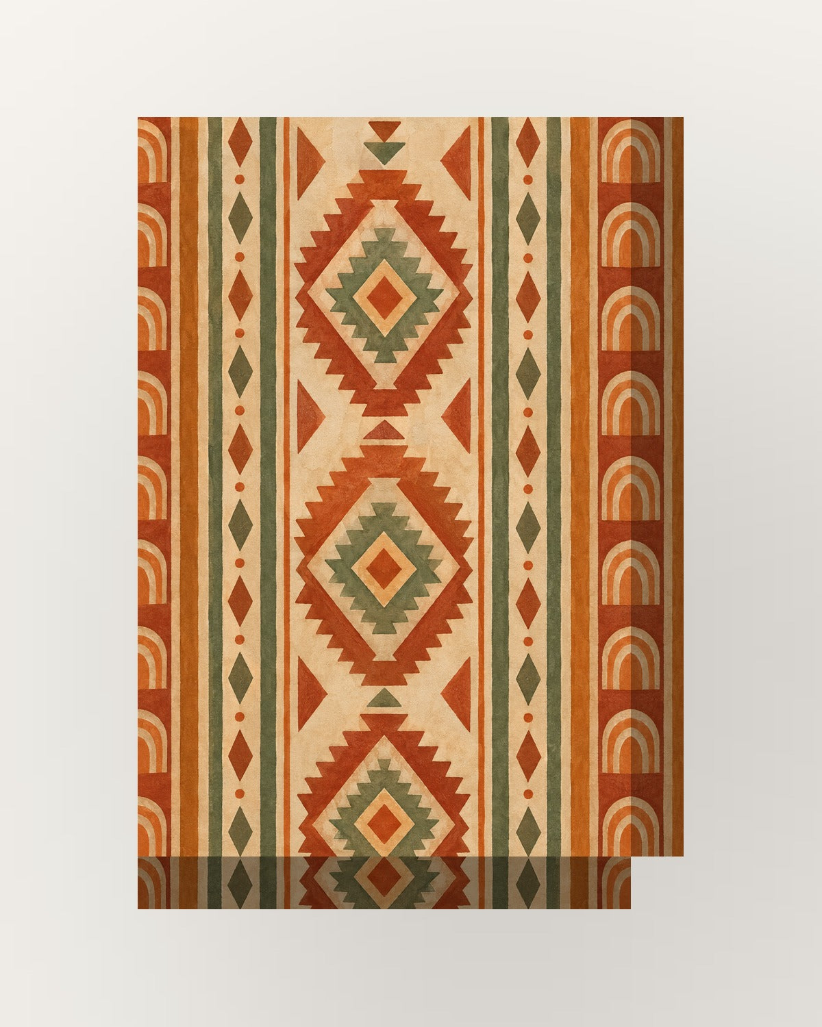 Kilim · Boho · Quadro étnico — acabamento:thick