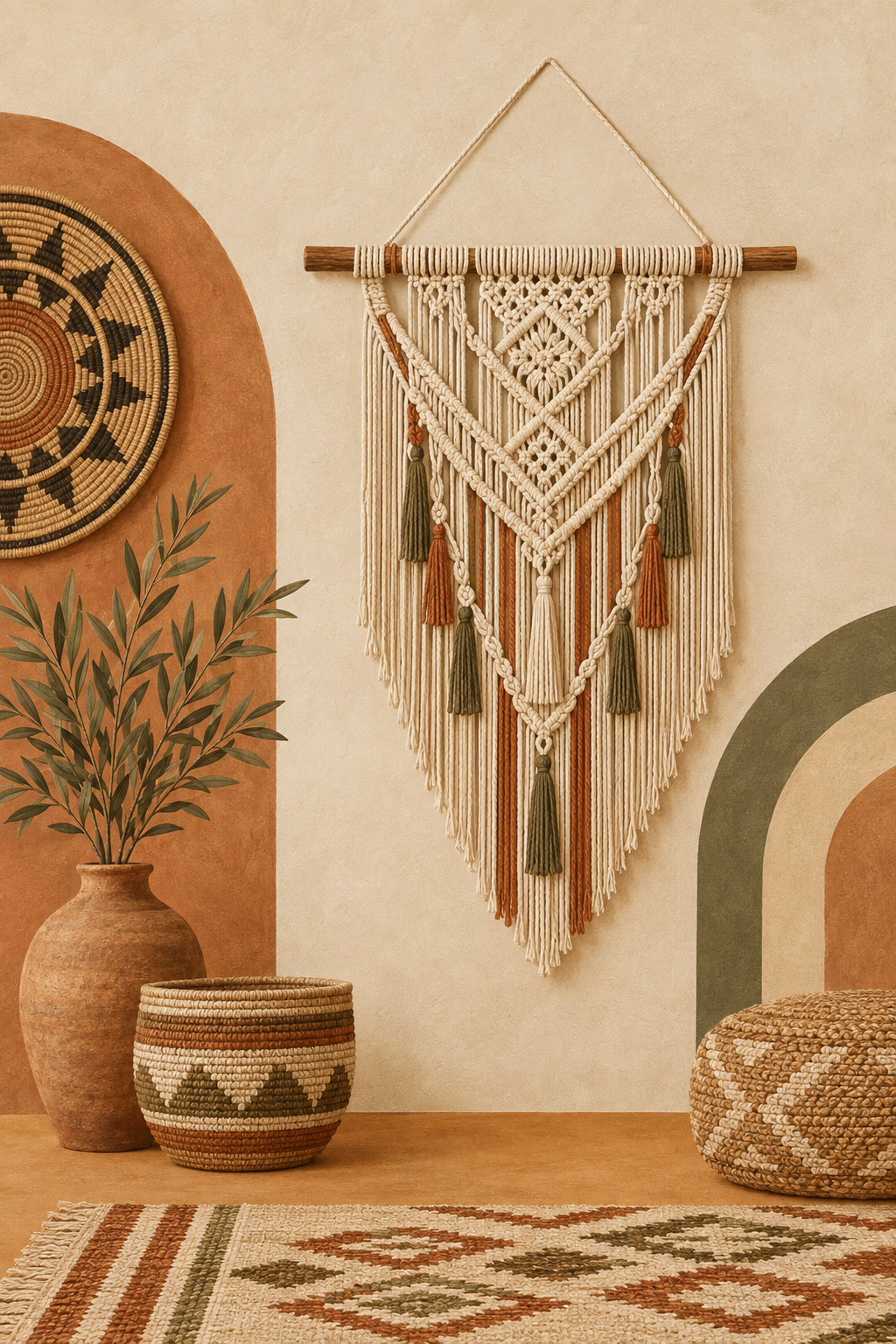 Tecelagem · Boho · Quadro étnico — etnico-tecelagem-boho_ver
