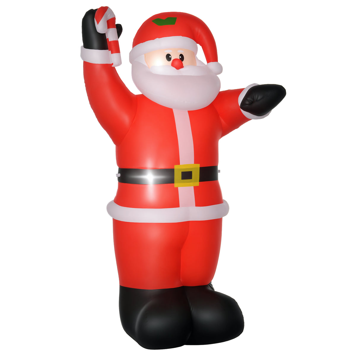 Pai Natal Insuflável 240 cm Pai Natal Insuflável com Bengala Luzes LED e Insuflador Elétrico Decoração de Natal para Exterior e Interior Multicor — foto 1