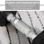 Conjunto de Halteres Hexagonais 2 x 5 kg Conjunto de Pesos com Barras de Conexão Kit de Treino de Fitness para Ginásio em Casa — foto 5