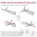 Árvore de Natal 150 cm Árvore de Natal Artificial com 354 Ramos e Suporte de Metal Árvore de Natal para Sala Interior Verde — foto 7