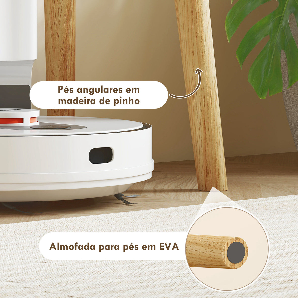 Mesa de Consola Estreita Consola de Entrada Mesa Consola Moderna com 2 Gavetas Compartimento e Pés de Madeira para Corredor Entrada Sala de Estar Dormitório 100x30x75 cm Branco — foto 5