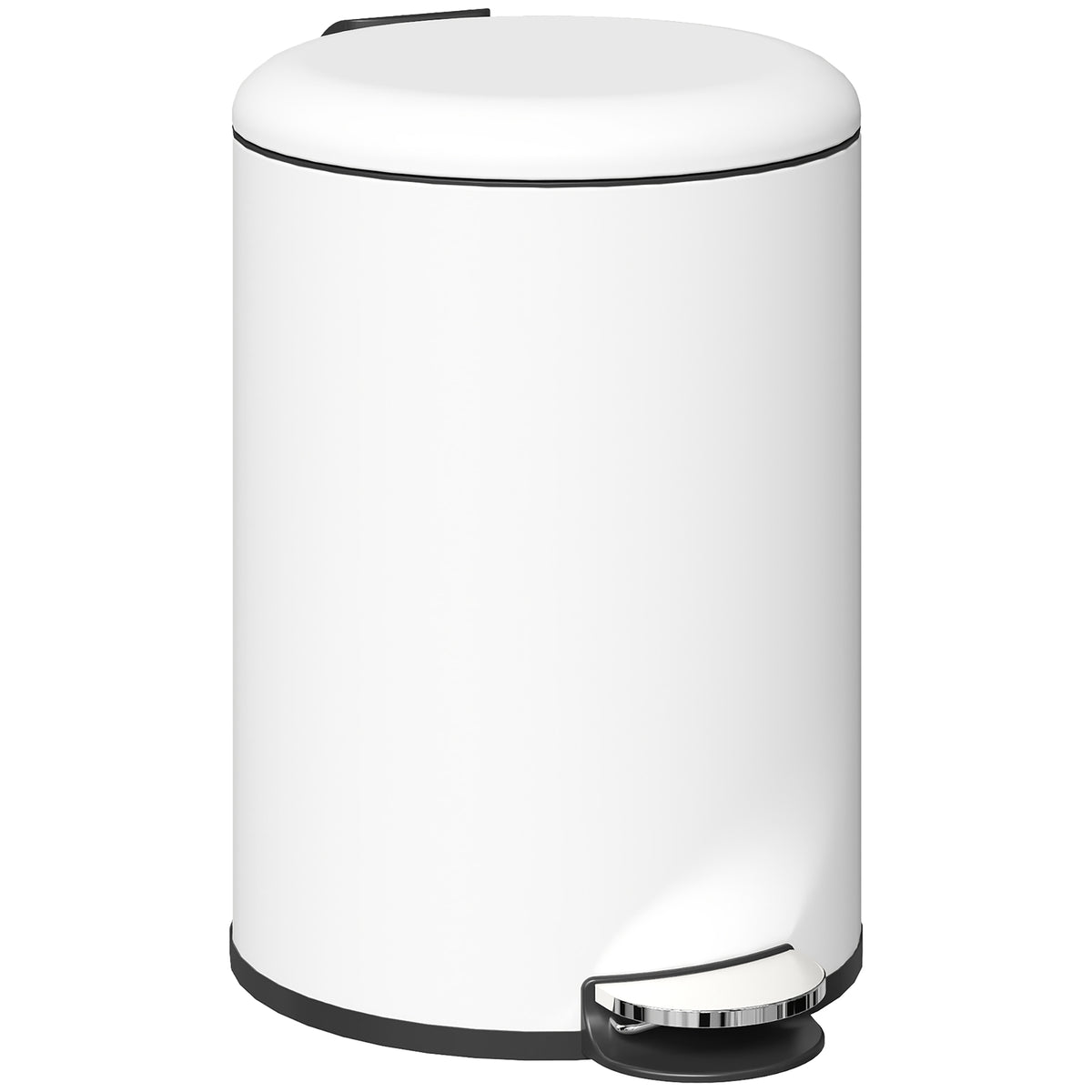 Balde de Lixo para Cozinha 20L Cubo de Lixo com Pedal Tampa com Fechamento Suave e Cubo Amovível para Escritório Estúdio Creme — foto 1