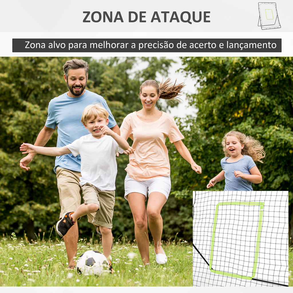 Rede de Beisebol Rede para Prática de Beisebol e Softbol com Estrutura Metálica e Ganchos para Treino de Futbol Ténis 123x90x174 cm Preto — foto 4