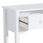 Mesa Consola Elegante Móvel de Entrada com 3 Gavetas 100x32x85cm Branco — foto 7
