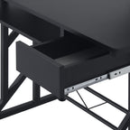 Mesa de Computador com 1 Gaveta Bandeja para Teclado e Suporte para CPU para Escritório Estúdio 90x50x95 cm Preto — foto 7