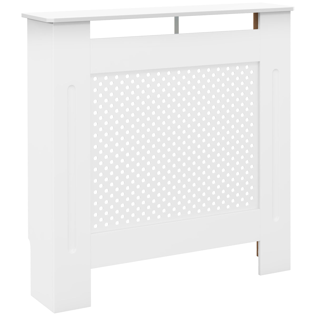 Cobertura de Radiador de MDF Cobertura para Radiador com Prateleira Estilo Moderno 78x19x82 cm Branco — foto 1
