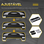 Step para Exercício Aeróbico Plataforma Step com Altura Ajustável em 3 Níveis com Carga Máxima 150kg para Exercício em Academia Casa 80x31x10-20cm Preto e Branco — foto 4