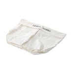 Cesto para Roupa Suja de Bambú Capacidade de 100L Cesta para Roupa Suja Retangular com Tampa Removível Bolsa com 2 Compartimentos 52x32x63cm Bambú — foto 8