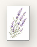 Lavanda · Quadro floral em aguarela — acabamento:slim