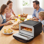 Forno Elétrico para Pizza de Bancada com 6 Modos Pré-programados Cozedura em 2 Minutos — foto 4
