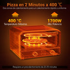 Forno Elétrico para Pizza de Bancada com 6 Modos Pré-programados Cozedura em 2 Minutos — foto 7