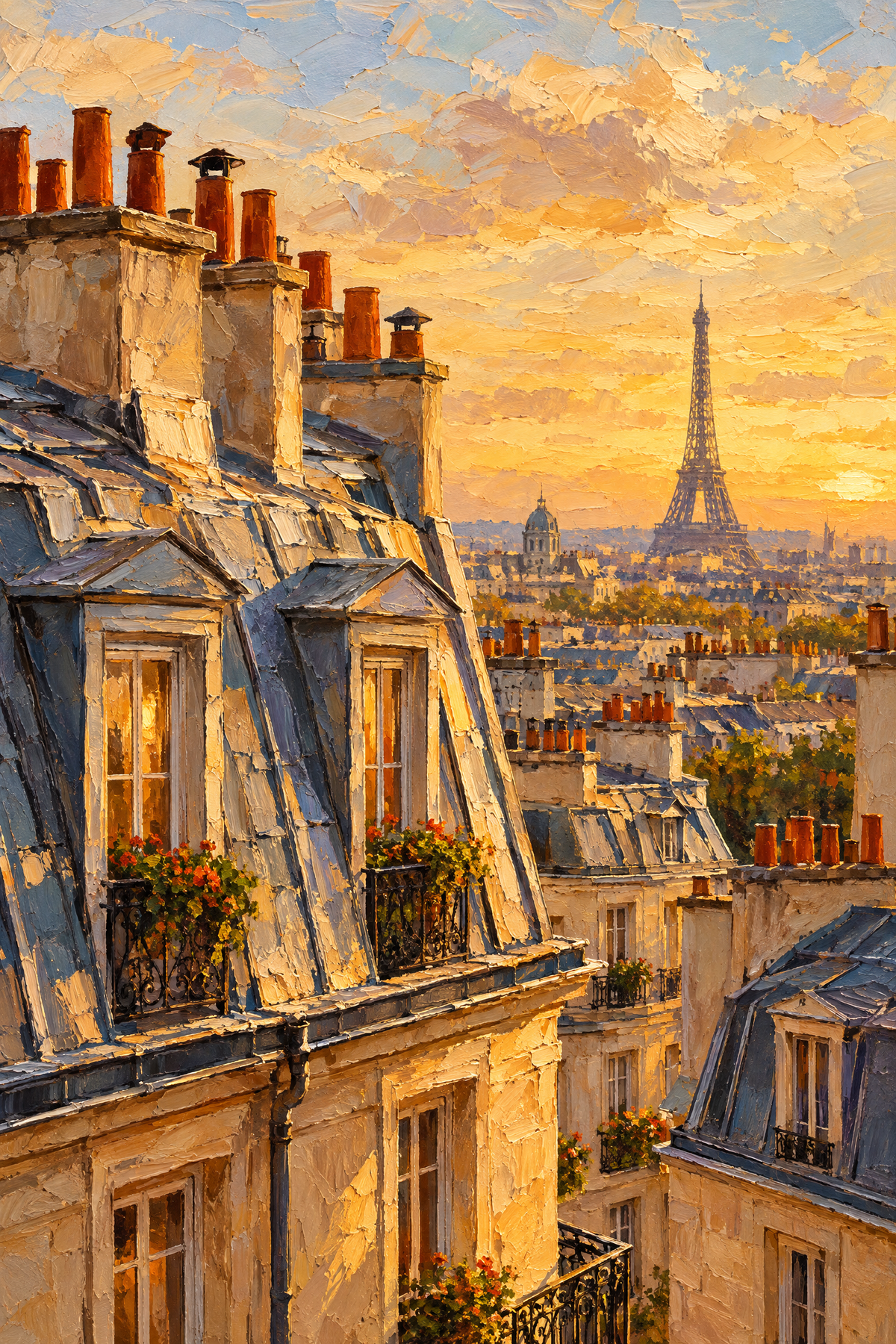 Paris · Pintura a óleo · Quadro de França — franca-paris-oleo_ver