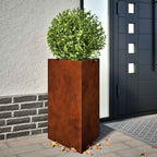 Garden Planters 2 pcs Triangular aço resistente às intempéries — foto 1