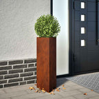 Garden Planters 2 pcs Triangular aço resistente às intempéries — foto 1