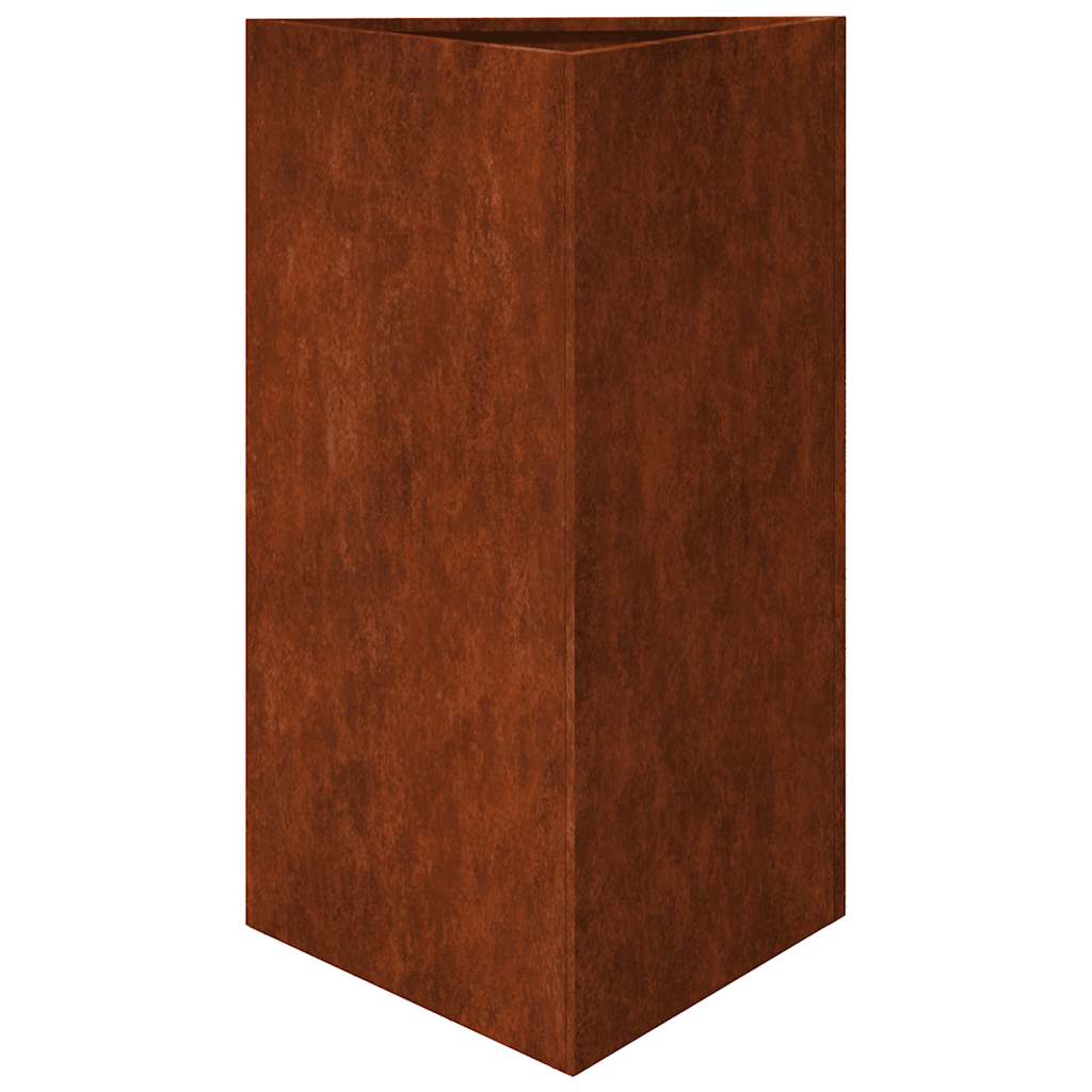 Garden Planters 2 pcs Triangular aço resistente às intempéries — foto 4