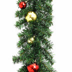 Grinalda de Natal decorada com enfeites e luzes LED 5 m — foto 5