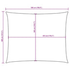 Guarda-sol retangular 400x500 cm tecido Oxford branco — foto 9