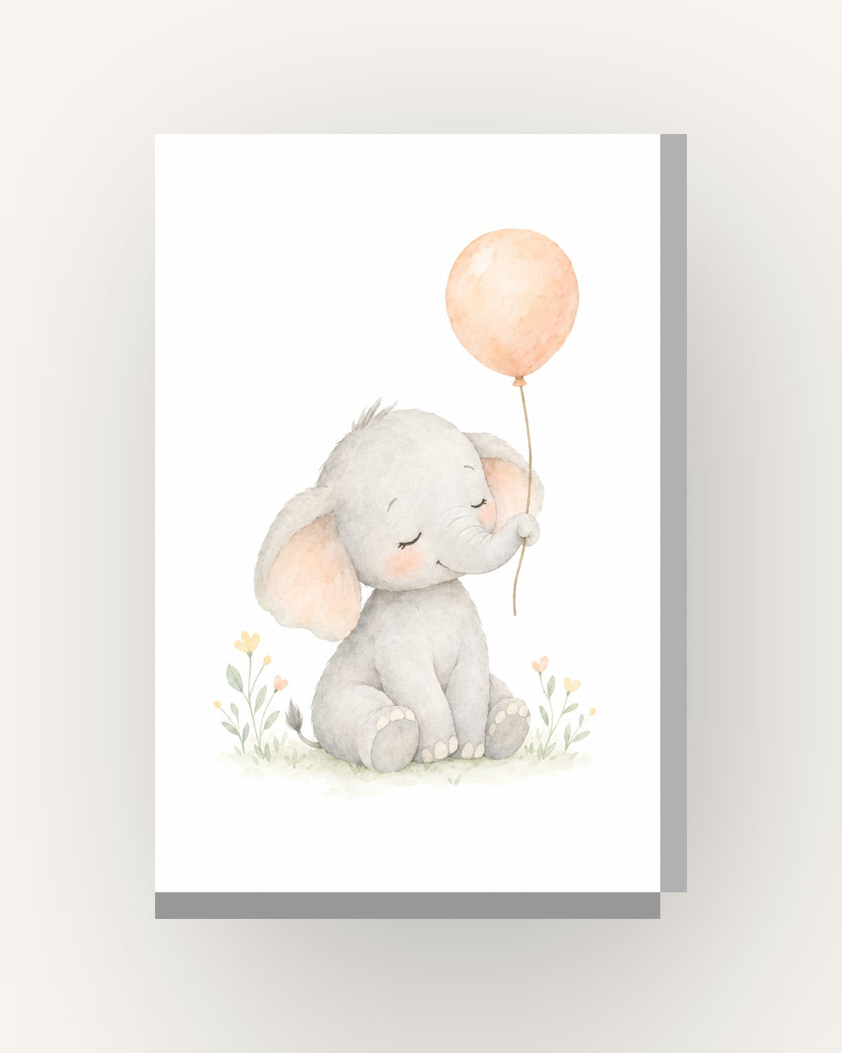 Elefante · Quadro infantil — acabamento:slim