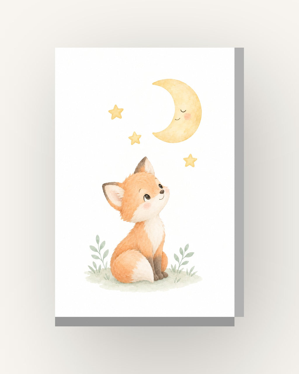 Raposa · Quadro infantil — acabamento:slim