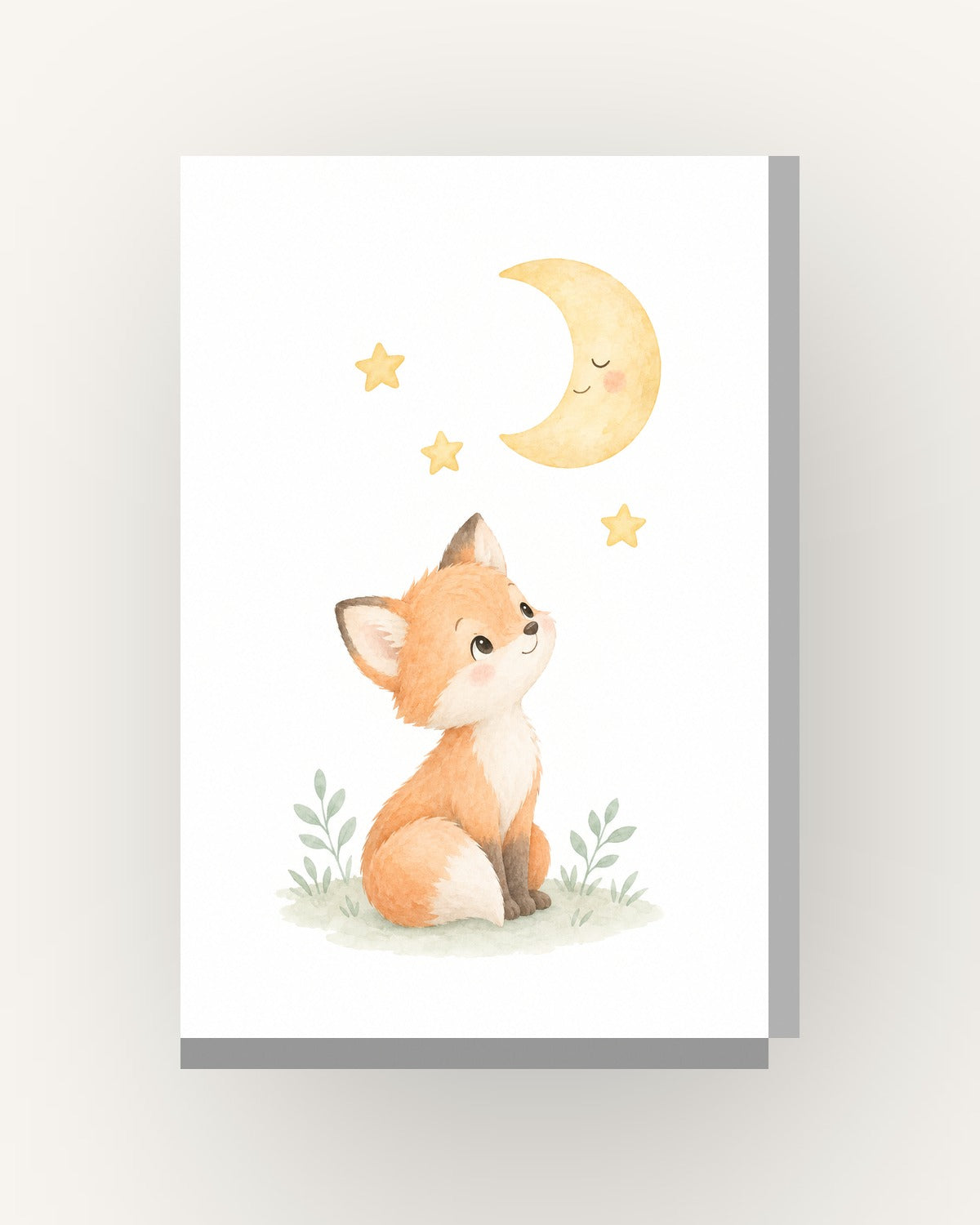 Raposa · Quadro infantil — acabamento:slim