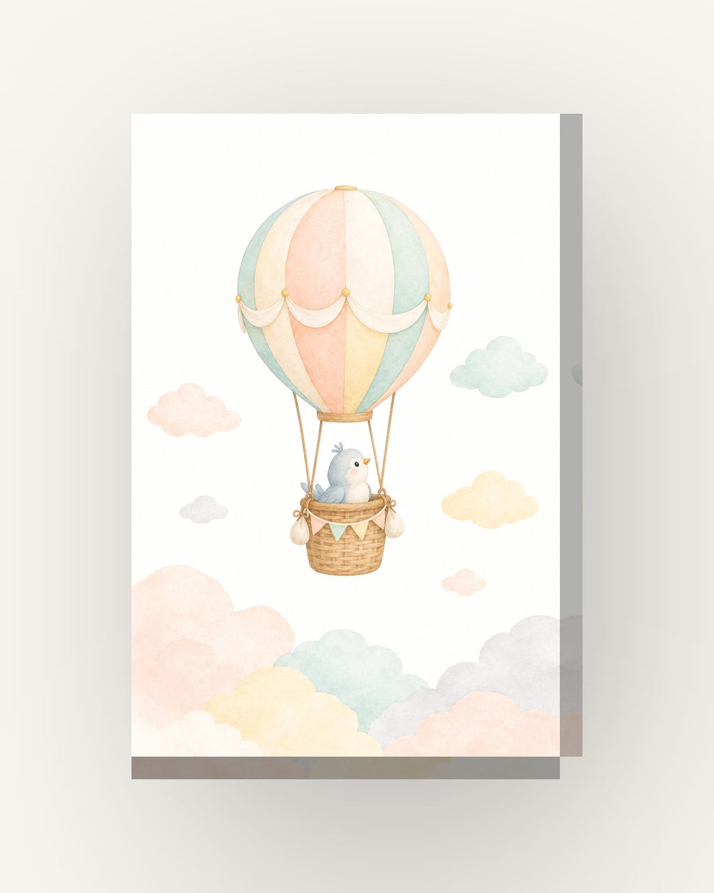 Balão · Quadro infantil — acabamento:slim