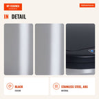HOMCOM 30L Stainless Steel Smart Bin with Infrared Sensor Auto Opening for Kitchen Bedroom Bathroom Ø30.5x51.5cm Silver  — Infografia EN (detalhe)
