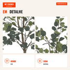 Artificial Eucalyptus 120 cm Large Decorative Indoor Plant with 230 Leaves — Infografia PT (detalhe)