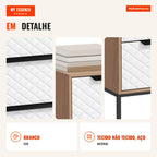 3-Drawer Fabric Chest of Drawers for Bedroom Diamond Pattern Front Storage Unit for Living Room Office Closet 59.5x30x73 — Infografia PT (detalhe)