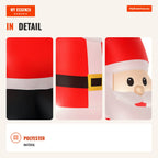 Inflatable Santa Claus with Gift Sack 3 LED Lights IP44 and Electric Inflator Christmas Decoration for Indoor and Outdoo — Infografia EN (detalhe)